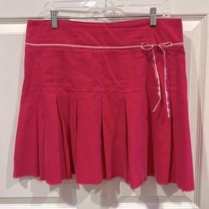 Soft corduroy pleated short skirt